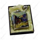 Set cadou pentru barbati &ndash; Plosca cu palnie &ndash; Design cu cal