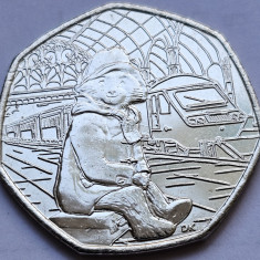 50 pence 2018 Marea Britanie , Paddington at the Station, km#1558