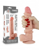 Dildo Sliding Skin Dual Layer Dong 20cm - Sliding-Skin&nbsp;este un dildo de dimensiune medie, din material realist cu 2 straturi, pentru o senzatie reala, Lovetoy Sliding Skin