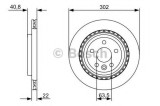 Disc frana VOLVO V70 III (BW) (2007 - 2016) BOSCH 0 986 479 398