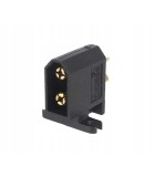 Soclu alimentare DC XT60 tata 2 pini lipire neagra 30A 500V XT60C-M