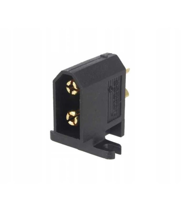 Soclu alimentare DC XT60 tata 2 pini lipire neagra 30A 500V XT60C-M