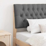 VidaXL Tăblie tapițată Gri &icirc;nchis 100 cm Lemn de pin masiv 879355