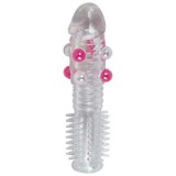 Manson super elastic din silicon Seven Creations, transparent, diametru 2 cm, lungime 14 cm