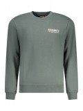 Cumpara ieftin Bluză bărbați, cu logo, Regular fit, verde &icirc;nchis, XL