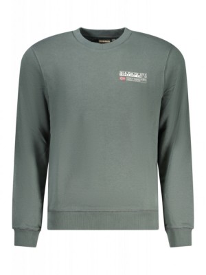 Bluză bărbați, cu logo, Regular fit, verde &amp;icirc;nchis, XL foto