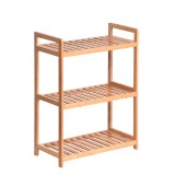 Raft cu 3 polite bambus natur Fiore 53x26x71 cm