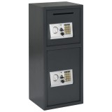 vidaXL Seif Electronic Digital Gri &icirc;nchis 35x31x80 cm Oțel