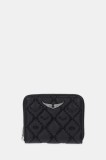 ZADIG&amp;VOLTAIRE portofel de piele culoarea negru, LWSG03698