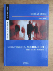 CHINTESENTA SOCIOLOGIEI - NICOLAE GROSU foto