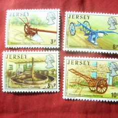 Serie Jersey 1975 - Unelte Agricole , 4 valori