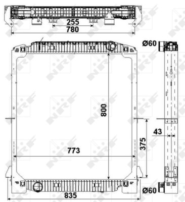 NRF 549567 Radiator, racire motor foto