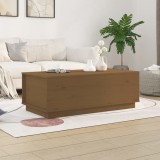 VidaXL Măsuță de cafea, maro miere, 100x50x35 cm, lemn masiv de pin