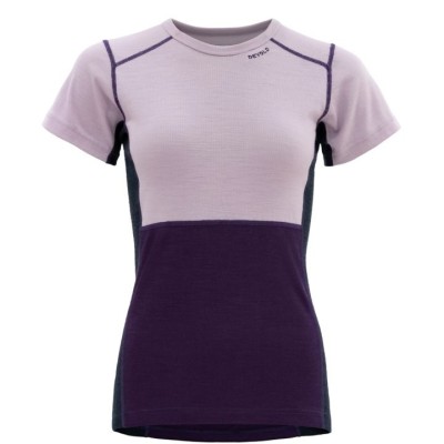 DEVOLD Lauparen Merino 190 T-Shirt Woman orchid/lilac/ink M foto