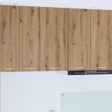 vidaXL Dulap suspendat Riga Stejar Artisan și Alb 40 x 31 x 80 cm 884265