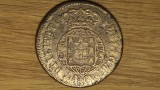 Portugalia - raritate - 40 reis / pataco 1821 - Jo&atilde;o VI - foarte valoroasa, 35g!, Europa