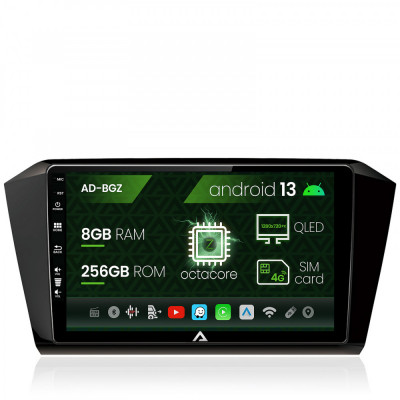 Navigatie Volkswagen Passat B8, Android 13, Z-Octacore 8GB RAM + 256GB ROM, 10.1 INCH - AD-BGZ10008+AD-BGRKIT037 foto