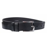 Curea batal barbati, eleganta pentru costum, din piele naturala, Negru, Latime 3cm, lungime pana la 170cm - CK88N