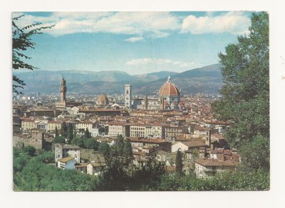 IT1- Carte Postala - ITALIA - Firenze, Panorama, circulata 1964 foto