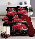 Cumpara ieftin Lenjerie Pat 3D Bumbac 4 Piese Zenith Imprimeu, Cearceaf inclus