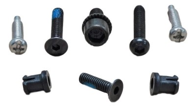 05-09 X9 Rear Derailleur Screw/Bolt Kit - Silver-Black Ultimate FactoryBikes foto