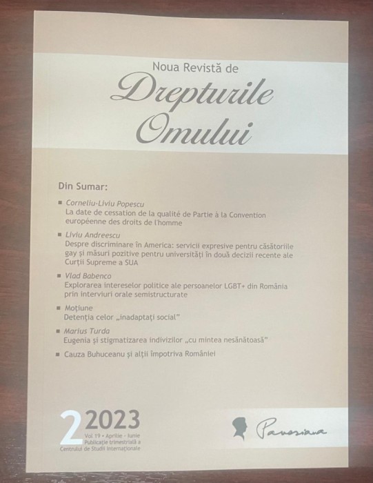 Noua revistă de drepturile omului 2/2023