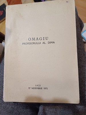 Omagiu profesorului Al. Dima foto