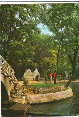 CPI B 11259 CARTE POSTALA - BOTOSANI. VEDERE DIN PARCUL MIHAI EMINESCU foto