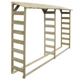 Cumpara ieftin Șopron dublu pentru lemne, 300x44x176 cm, lemn de pin tratat