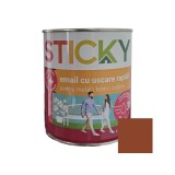Vopsea alchidica pentru lemn / metal, Sticky uscare rapida, interior / exterior, maro deschis, 0.75 L