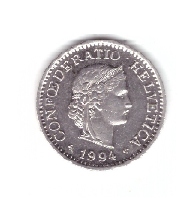Mondea Elvetia 10 rappen 1994, stare foarte buna, curata