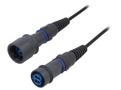 Patch Cord Fibră Optică Duplex Monomod SM Baionetă foto