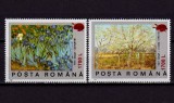 Cumpara ieftin RO 2000 ,LP 1513 , &quot; 100 ani m. Van Gogh supra./1990&quot; , serie ,MNH, Natura, Nestampilat