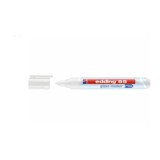 Marker pentru sticla Edding 95, corp plastic, varf rotund, 1. 5-3 mm, alb