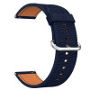 Curea piele, compatibila Pebble Time, telescoape Quick Release, 18cm, Midnight Blue, Very Dream