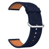 Curea piele, compatibila Fossil Q Wander, telescoape Quick Release, 18cm, Midnight Blue, Very Dream