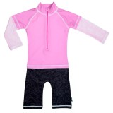 Cumpara ieftin Costum Baie Copii Swimpy Pink Ocean, Marime 98-104, Protectie UV 50+