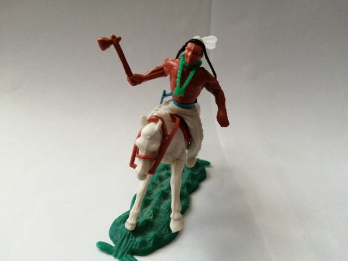bnk jc Figurina de plastic - indian calare - copie dupa Timpo