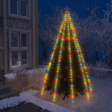 VidaXL Instalație brad de Crăciun cu 400 LED-uri multicolor 400 cm