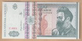 (1) BANCNOTA ROMANIA - 500 LEI 1992 (DECEMBRIE 1992), PORTRET BRANCUSI, FILIGRAN LATERAL, STARE AUNC/UNC