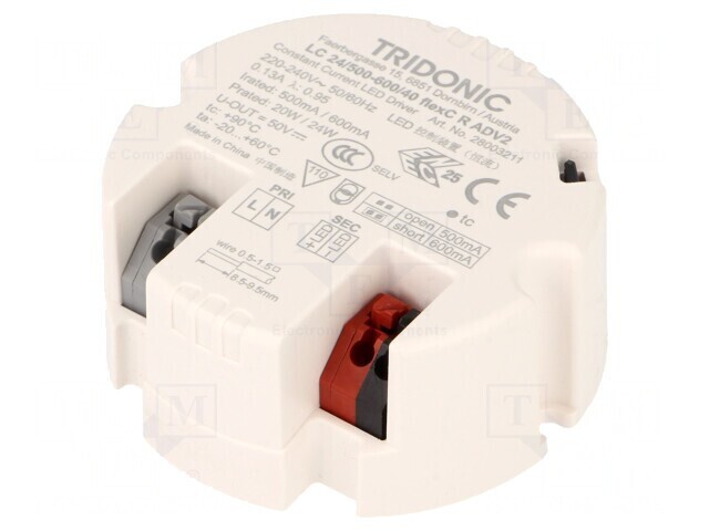 &quot;Alimentator LED 24W 24-40VDC 500-600mA&quot;