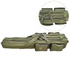 Geanta/Husa Lansete Pescuit, 3 Compartimente, 150cm, Verde, 4 Buzunare Accesorii, Nylon 600D