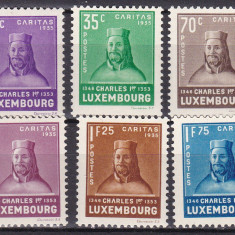 Luxemburg 1935 Caritas MI 284-289 MNH