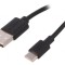 Cablu USB 2.0 USB-A la USB-C 0,5m Negru