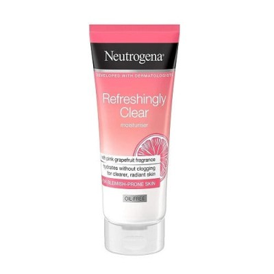 Crema hidratanta pentru ten cu imperfectiuni, Neutrogena, Refreshingly Clear Moisturizer, Oil Free, Grapefruit, 50 ml foto