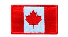 Petic Textil Steag Canada, Scai atasat, 8 cm x 5 cm foto