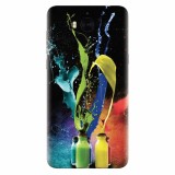 Husa silicon pentru Huawei Y5 2017, Abstract Color Bottles Splash