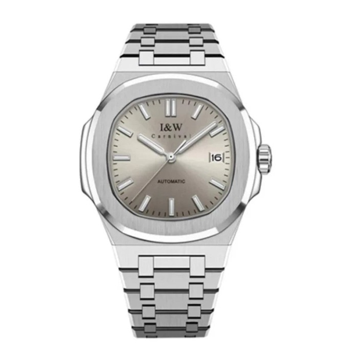 Ceas automatic de lux Carnival , mecanism japonez, otel inoxidabil, rezistent la apa 5ATM, sticla safir