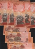 Venezuela 5 bolivari bolivares 2007 11 13 14 unc pret pe bucata