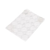 Set 20 buline autoadezive antiderapente Crisalida, diametru 15 mm, Transparent